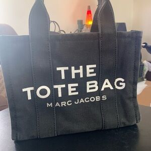 Marc Jacobs Black Canvas Tote Bag